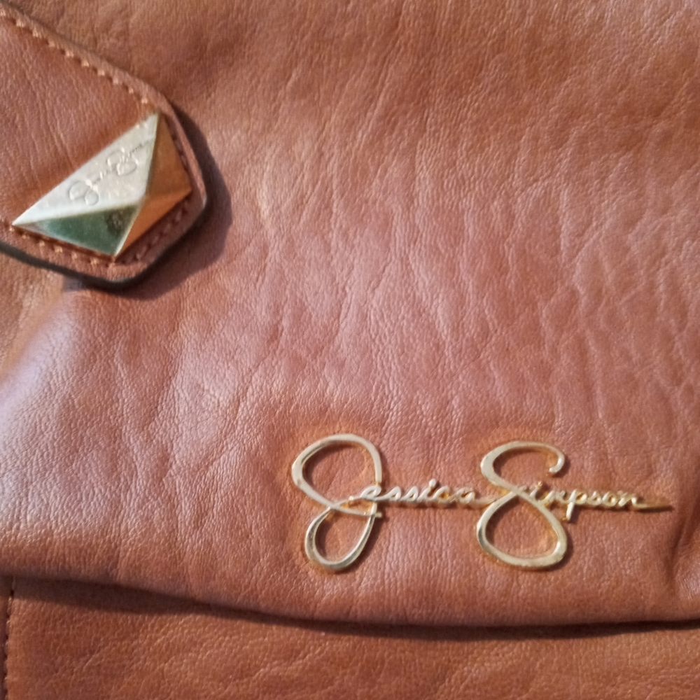 Brown leather Jessica Simpson crossbody bag